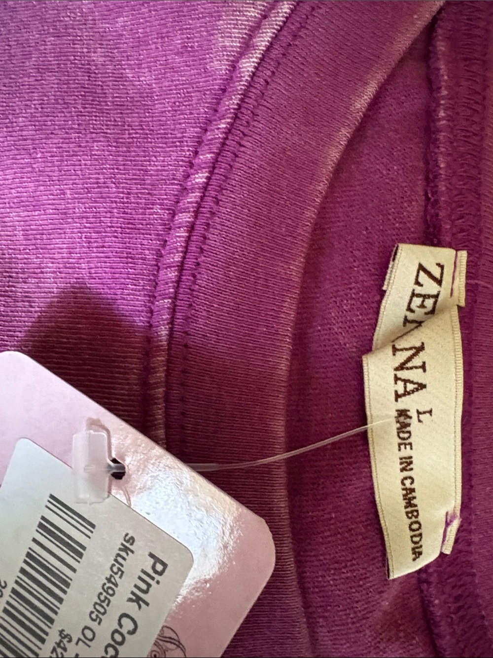 Zenana Outfitters Washed plum Short Sleeve set - Picture 5 of 5